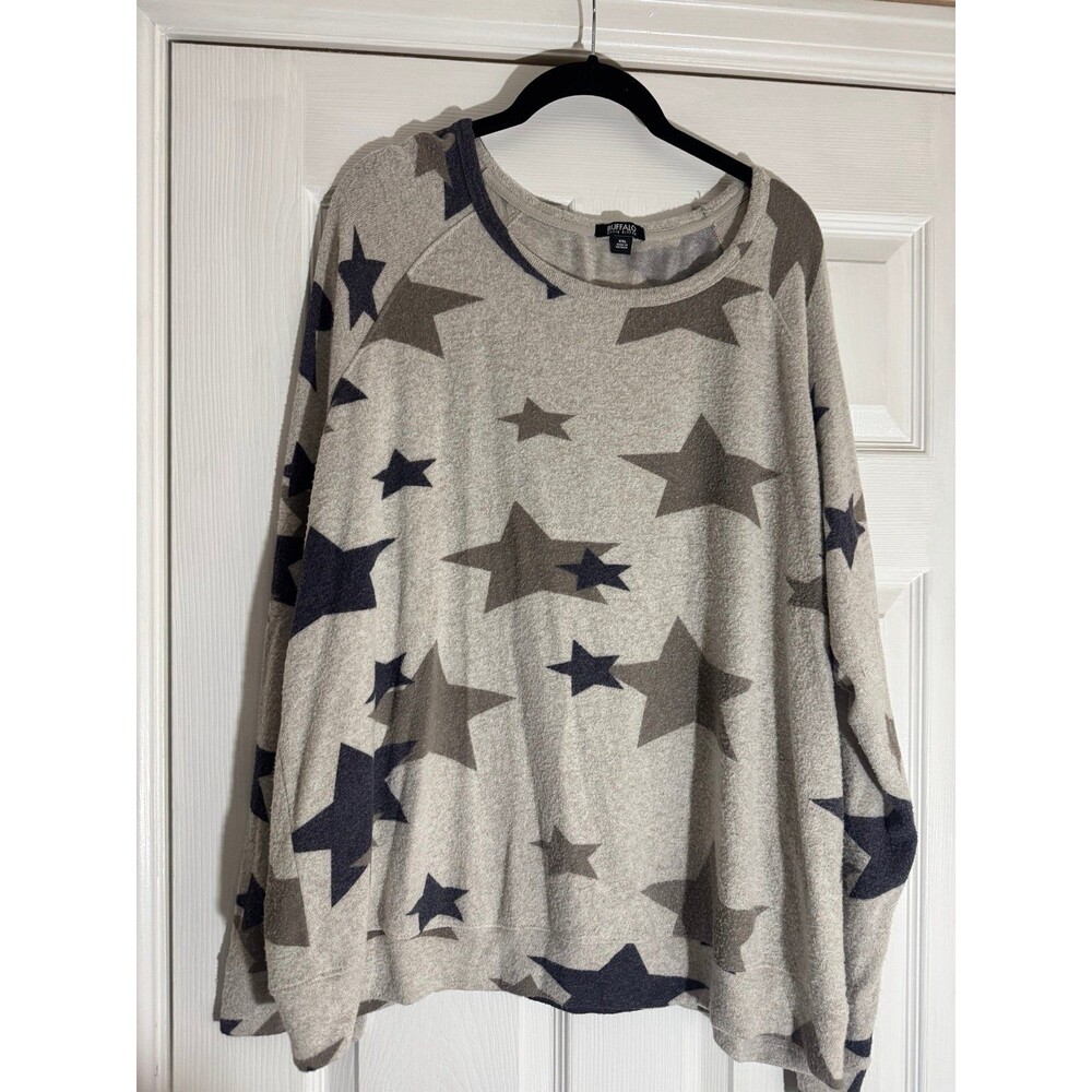 Buffalo David Bitton Star pattern Crew Neck shirt xxl